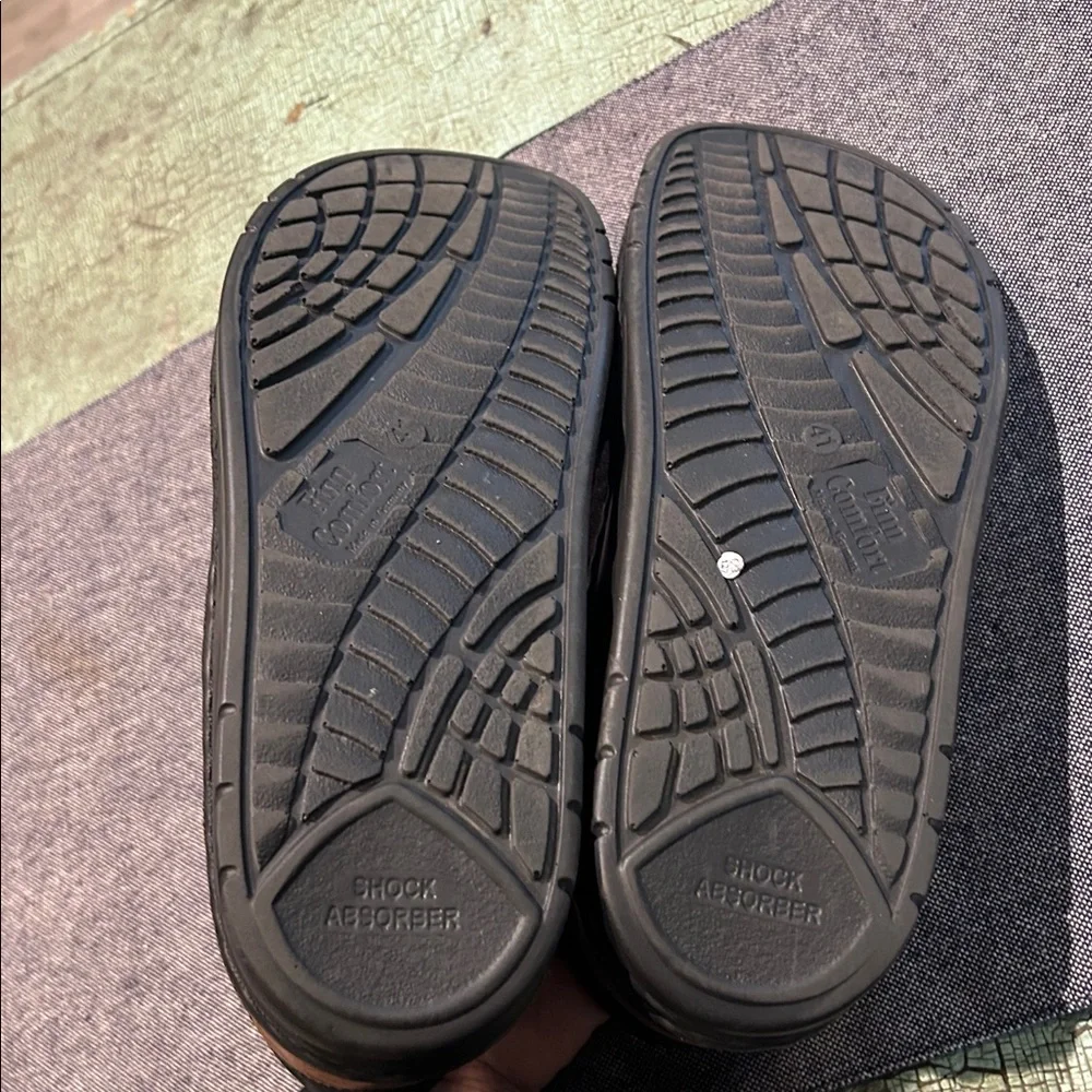 Finn Comfort Brown Leather Velcro Sandals Men’s 41 Made in Germany
